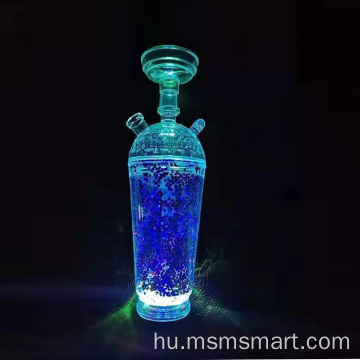 Hordozható műanyag pohár vízipipa tömlővégek műanyag vízipipa